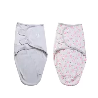 Cocoon baby cotton cloth swaddling cloth adjustable swaddle blankets breathable and soft sleep safely 2 pcs