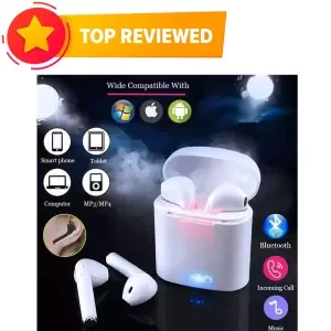HBQ i7S TWS Wireless Bluetooth Earbuds with Charging case -White