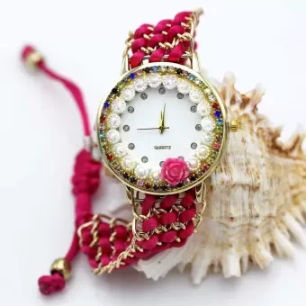 Handmade Paris Bracelet Red FB3 Watch For Wommen&girls