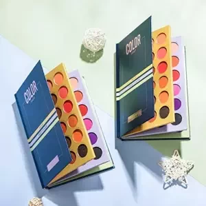 Beauty Glazed 72 Color Press Eyeshadow Palette Book Shadow Palette Glitter Matte Shimmer Natural Highly Pigmented Professional Eye Shadow Powder Long Lasting Waterproof Make Up Palette