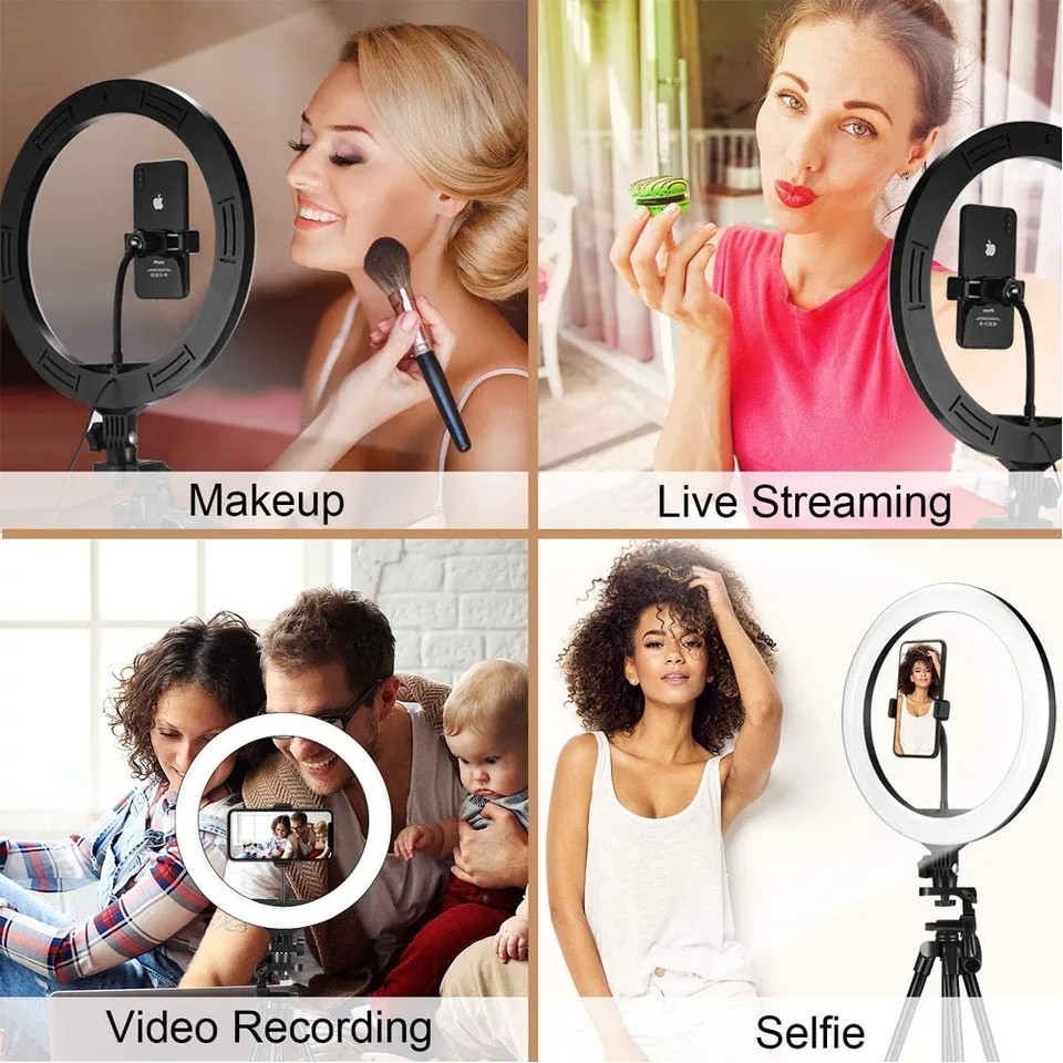 Ring Light Tripod Stand Studio SET for Youtuber/Facebook live Video Tiktok Video