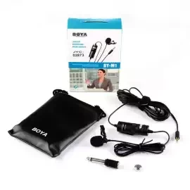 BOYA BY M1 Microphone Boya Professional Microphone For Mobile & Dslr - Black