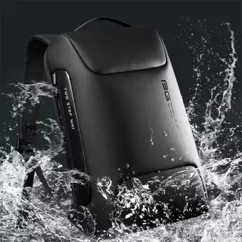 BANGE 7216 Premium Quality Waterproof Large Capacity Business Laptop And Travel Backpack With External USB Charging Port